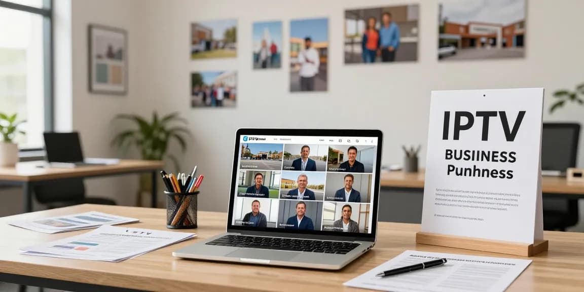 IPTV Reseller in a professional local office, trusted service provider for IPTV solutions.