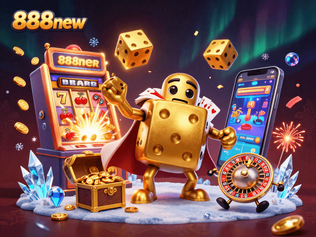 Experience thrilling wins with 888new as vibrant 3D characters enliven the casino scene.