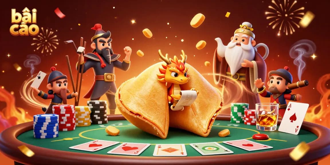 Experience bài cào with a vibrant 3D scene featuring interactive poker elements and dynamic characters.