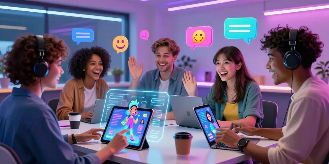 Engaging chat scene showcasing users interacting with 'slut ai' in a vibrant virtual space.