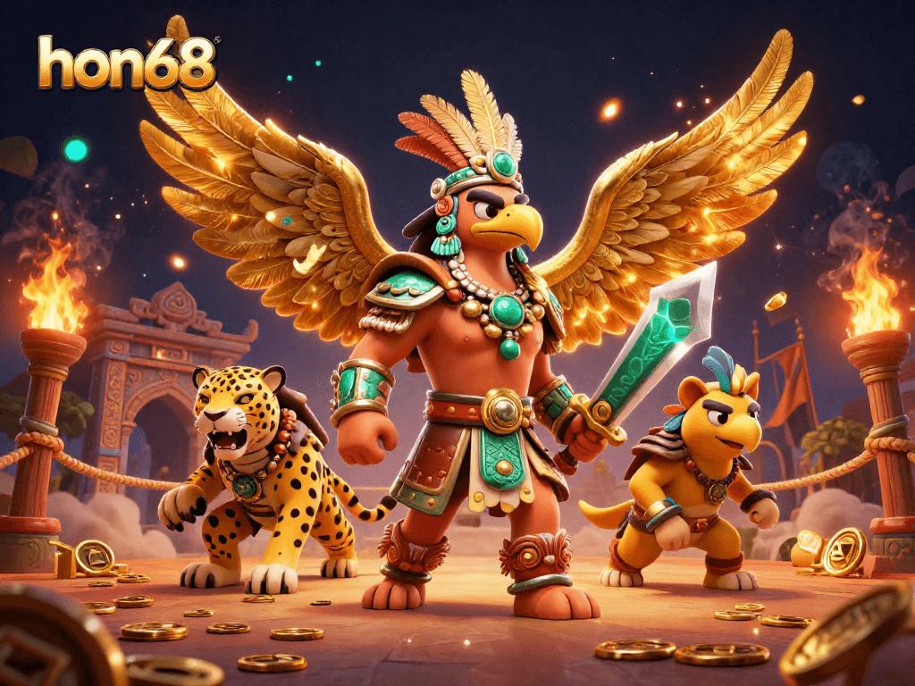 Experience the excitement of hon68 with vibrant characters and thrilling gambling elements.