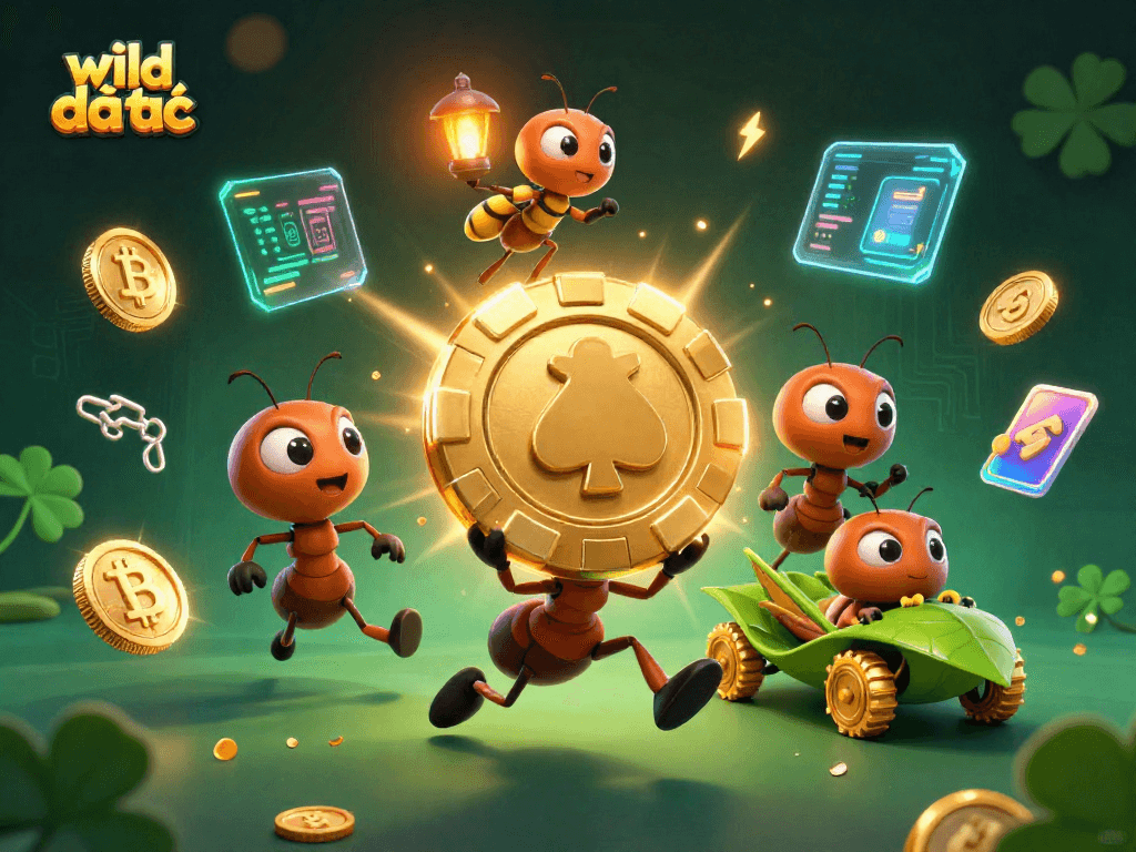 Engage in the wild đạo tặc adventure with a heist led by ants and crypto elements