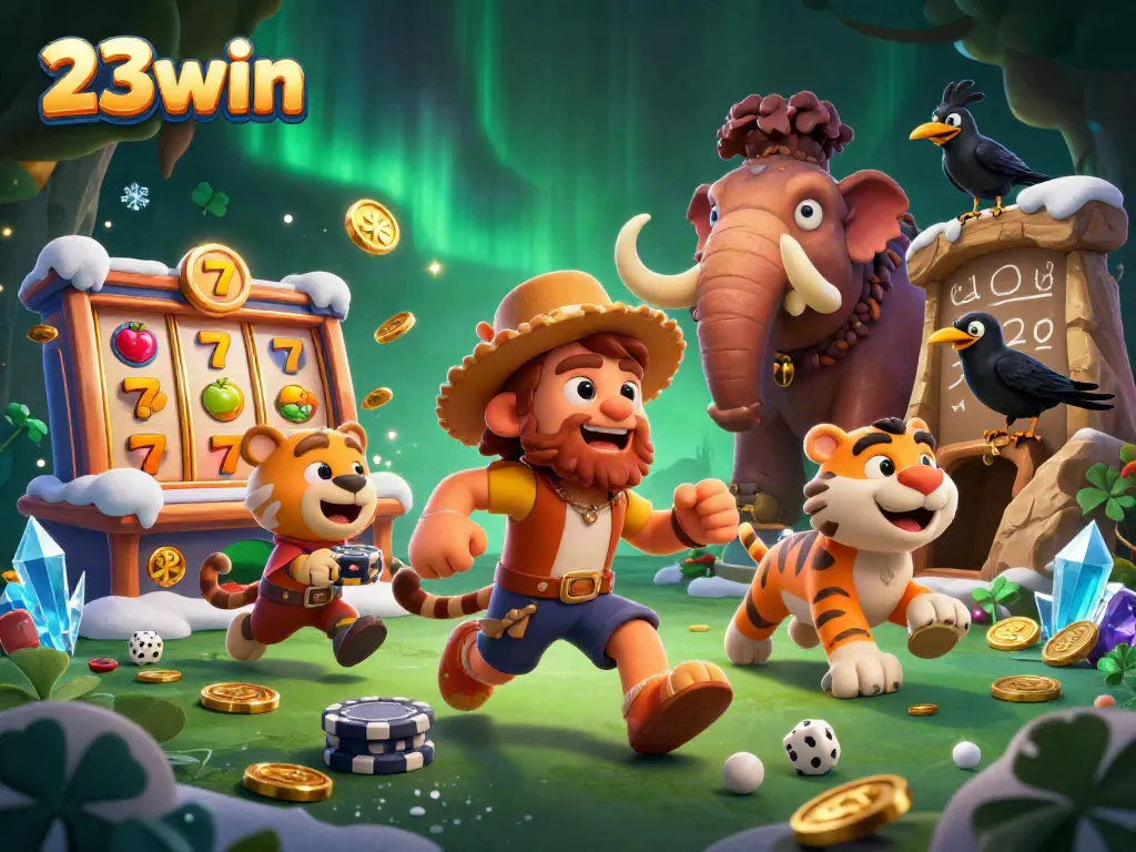 Experience thrilling action with 23win's engaging slot games featuring dynamic characters and elements.