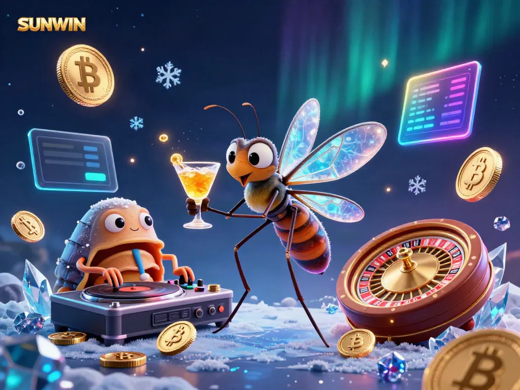 Experience vibrant SUNWIN gaming with unique characters and dynamic crypto elements.