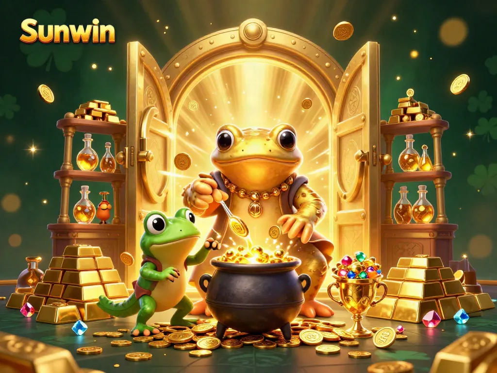 Experience the thrill of Sunwin's dazzling gold mining adventure with engaging casino elements.