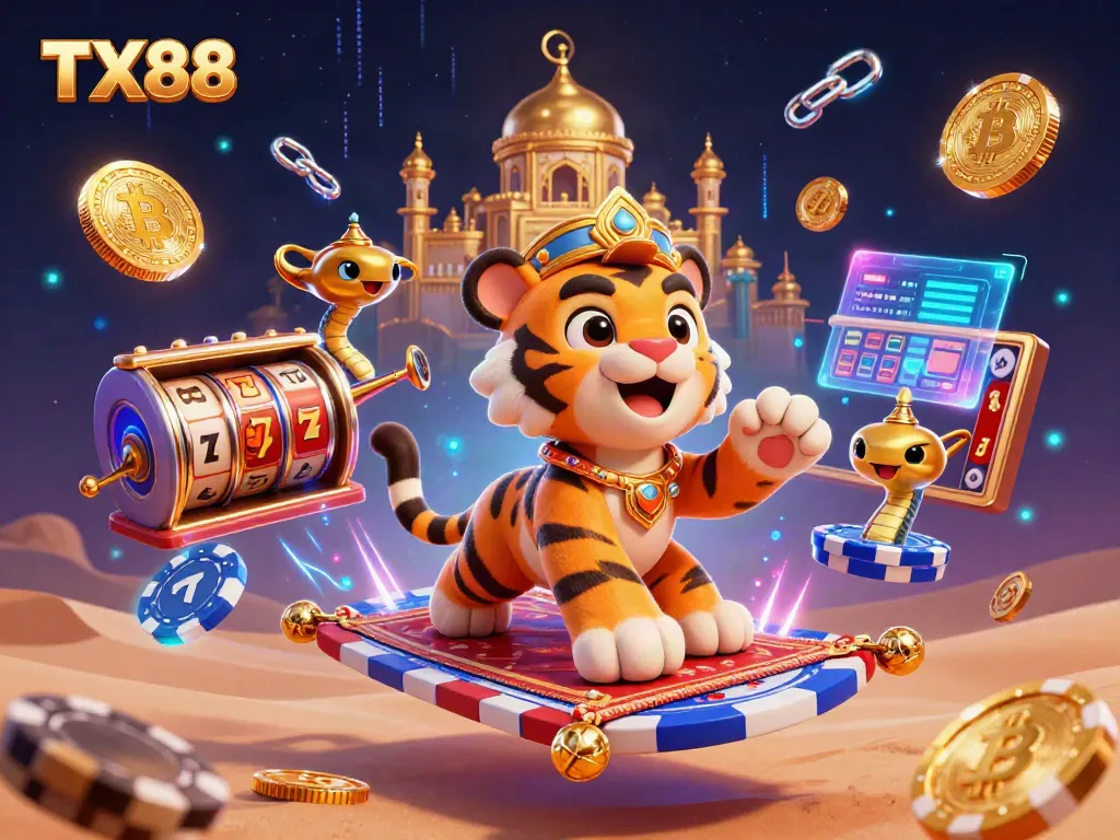 Play at TX88 and enjoy interactive casino fun with vibrant 3D characters and engaging slot elements.