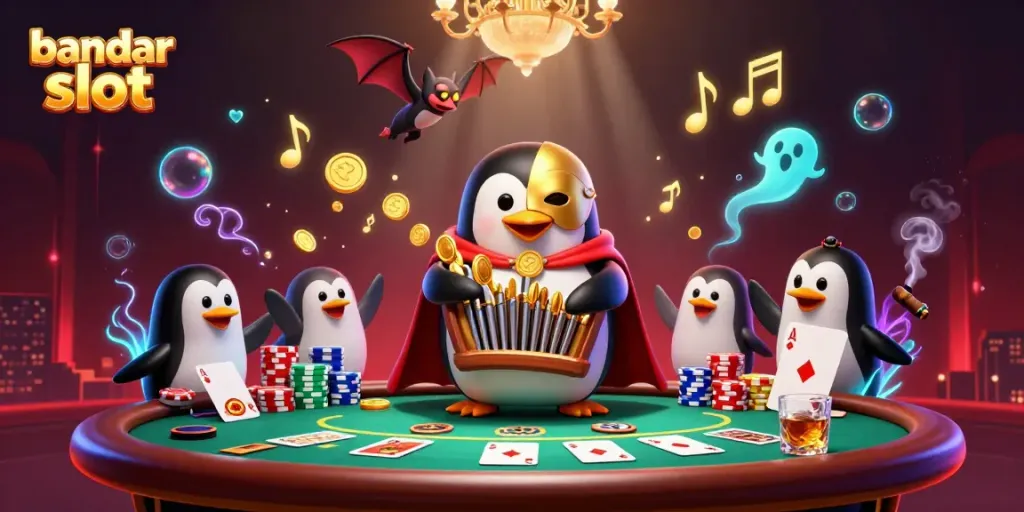 Experience thrilling gameplay with the bandar slot, featuring vibrant characters and stunning casino elements.