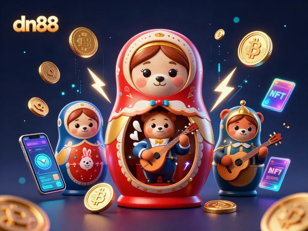 Win big with dn88's immersive gaming experience featuring lively characters and neon elements.