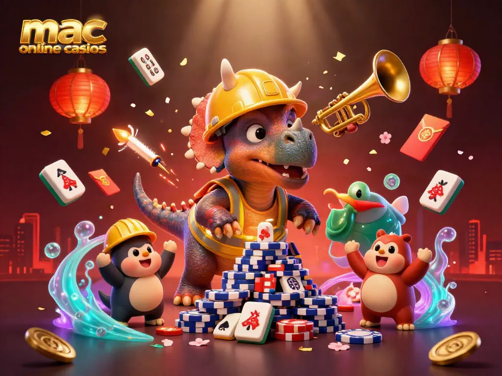 Experience thrilling gameplay at mac online casinos featuring vibrant characters and dynamic casino elements.
