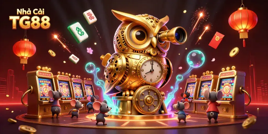 Engage with the adventures of Nhà Cái TG88 in an exciting casino atmosphere filled with unique characters and elements.