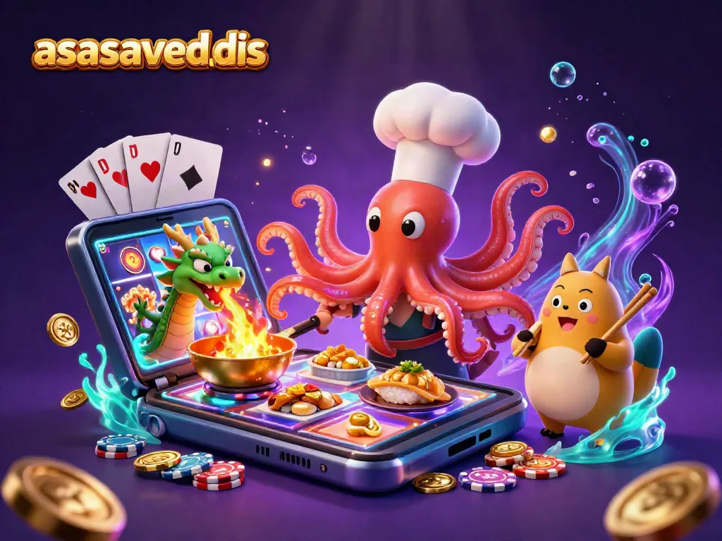 Engage with asasavedis through an exciting underwater casino scene filled with vibrant colors and dynamic gaming elements.