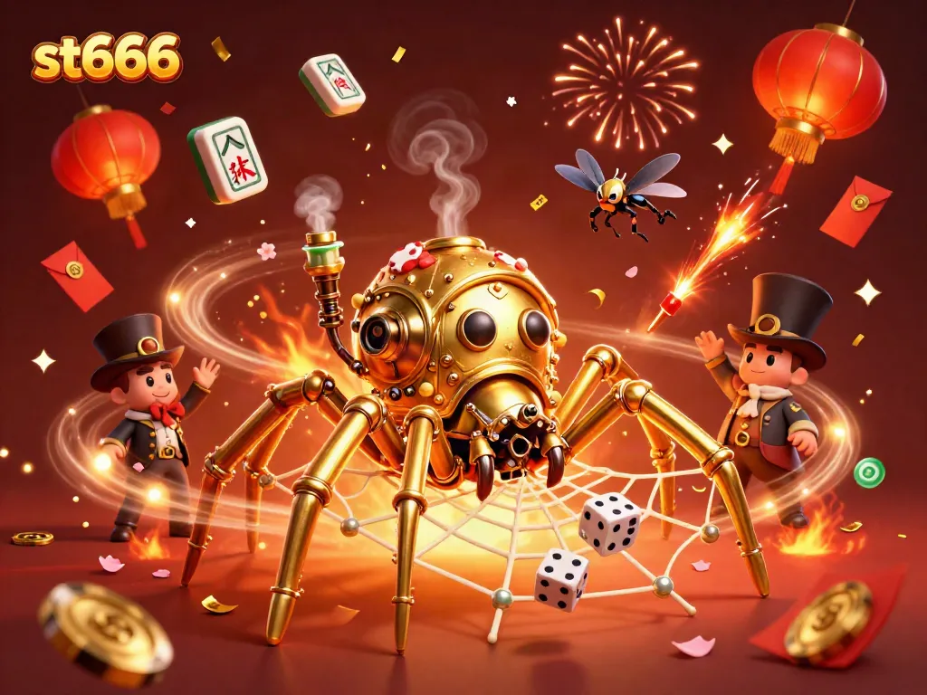 Engage in thrilling casino action with st666's interactive 3D illustration showcasing an unbeatable atmosphere.