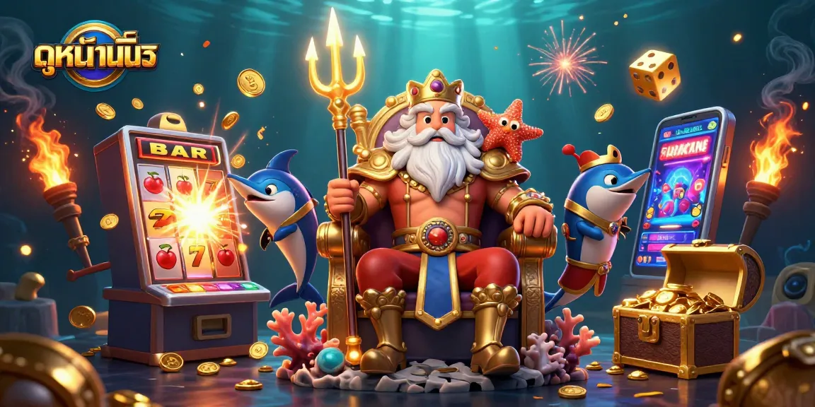 Experience ดูหนังออนไลน์ with exciting casino-themed adventures featuring Neptune and treasure elements.