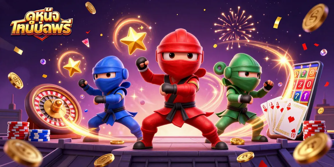 Experience ดูหนังออนไลน์ฟรี with thrilling casino action featuring vibrant characters and dynamic gaming elements.