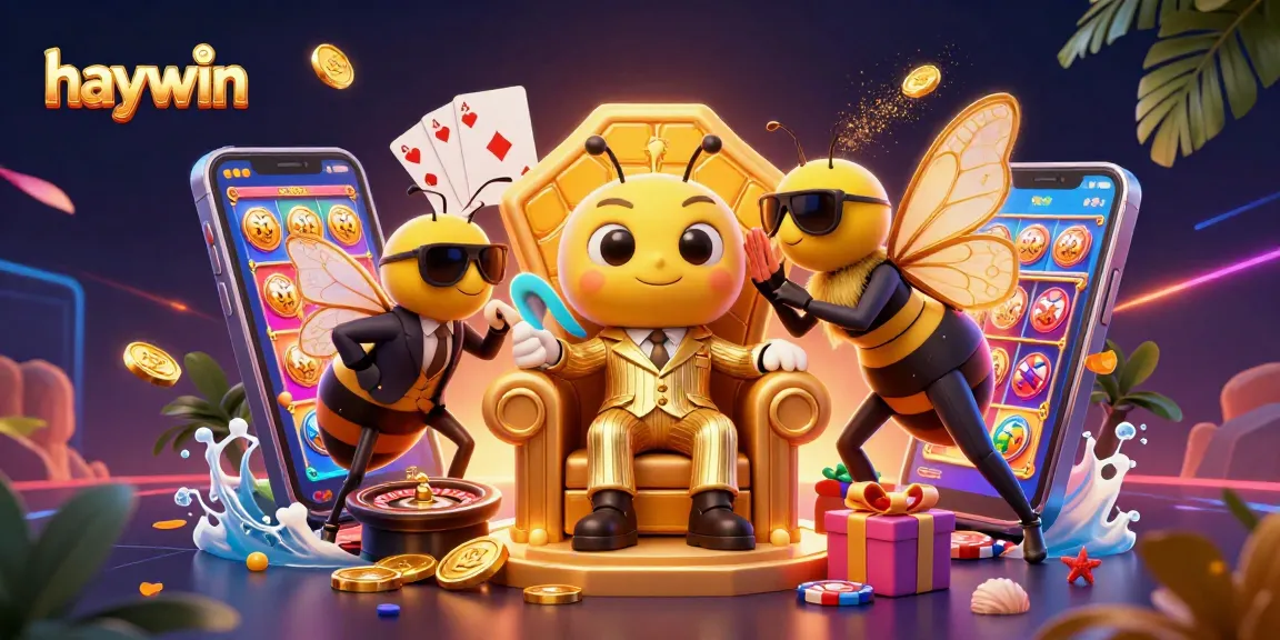 Haywin engages players with thrilling slot game visuals and a vibrant casino atmosphere.