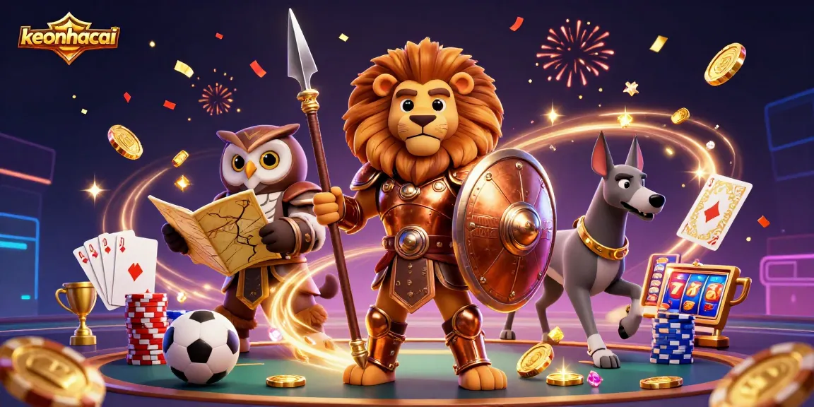 Experience thrilling sports betting strategies with keonhacai's engaging illustration packed with dynamic elements.
