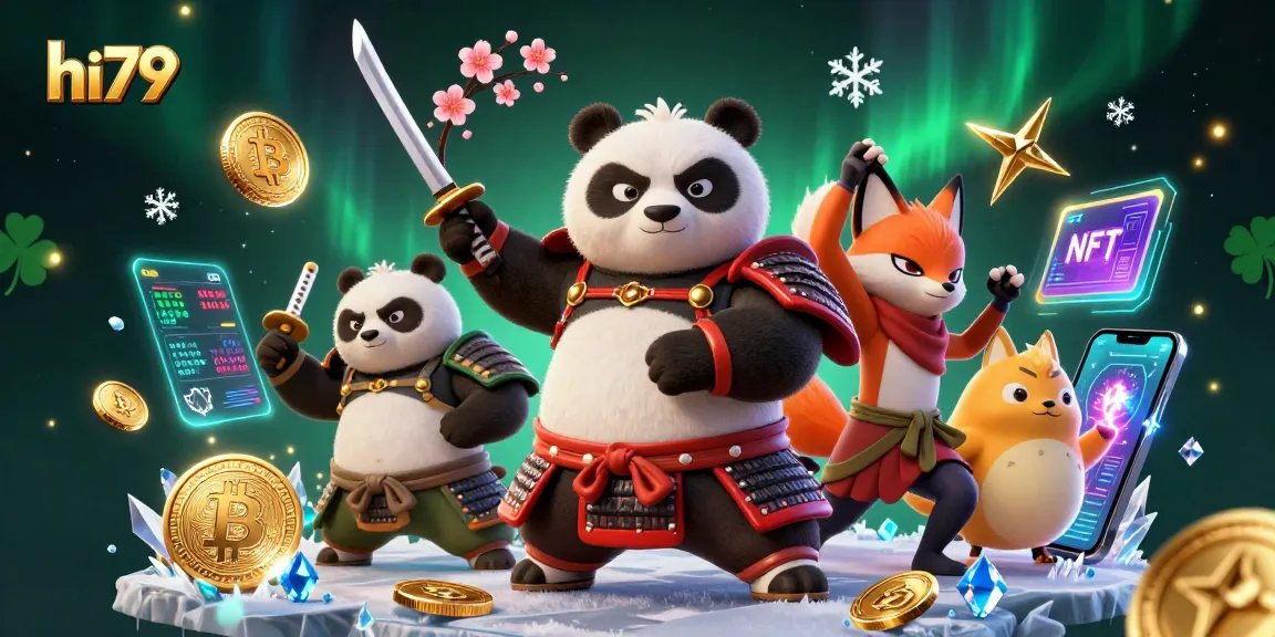 Join the action at hi79 with vibrant characters and dynamic digital elements in an exciting casino scene.