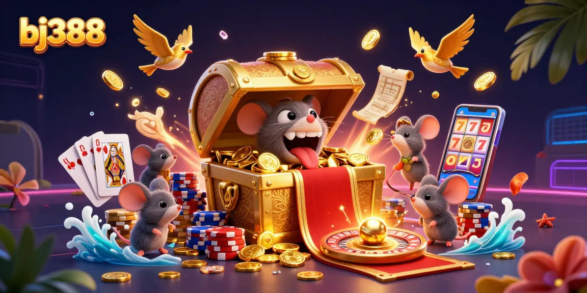 Join the action at bj388 with thrilling casino games and exciting rewards in a vibrant 3D digital landscape.