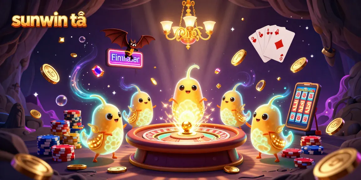 Experience the thrill of sunwin tải with a dazzling casino scene featuring vibrant glowworms.