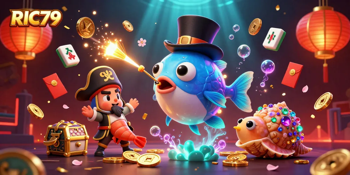 Engage in thrilling gaming at RIC79 with underwater treasures and lively characters.