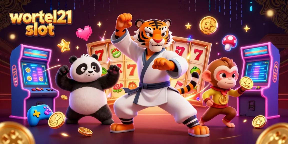 Engage in exciting gameplay with wortel21 slot in a vibrant 3D casino-themed scene.