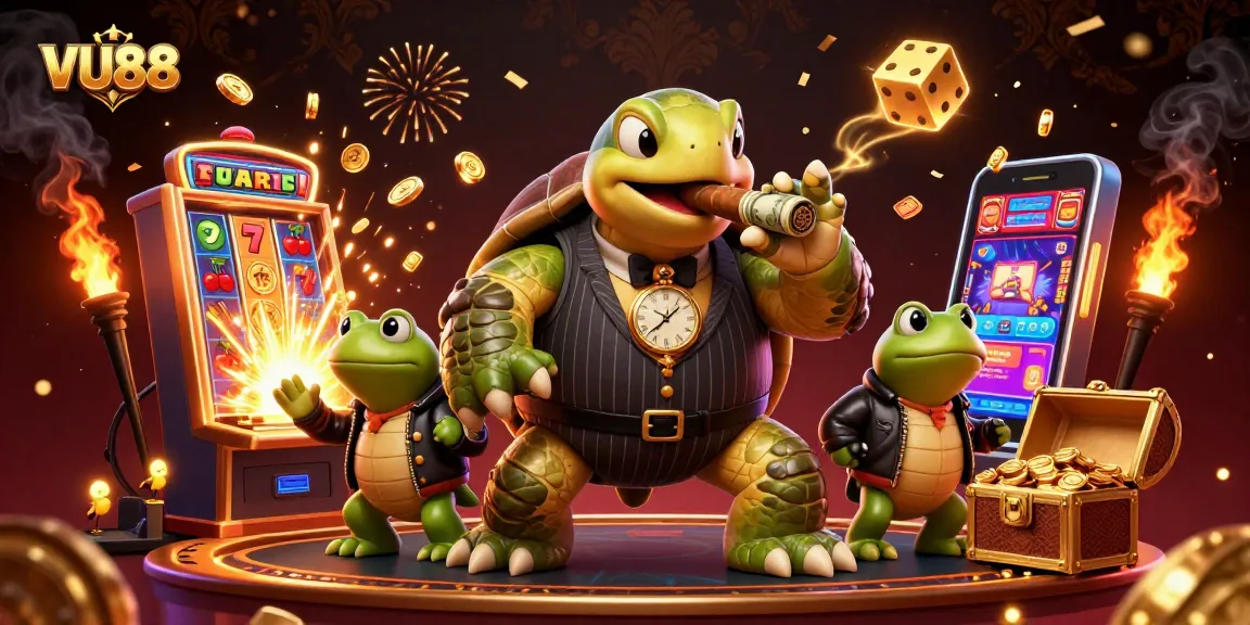 Experience thrilling jackpots at VU88 with vibrant casino elements and characters.
