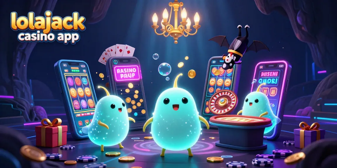 Engage with the lolajack casino app as glowworms light a vibrant cave casino atmosphere.