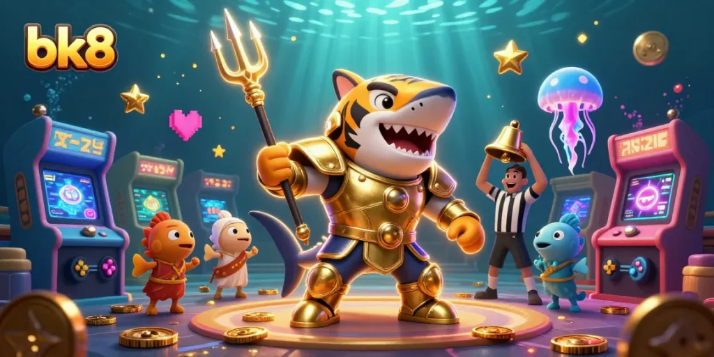 Experience exciting gameplay at bk8 with an underwater colosseum and dynamic characters.