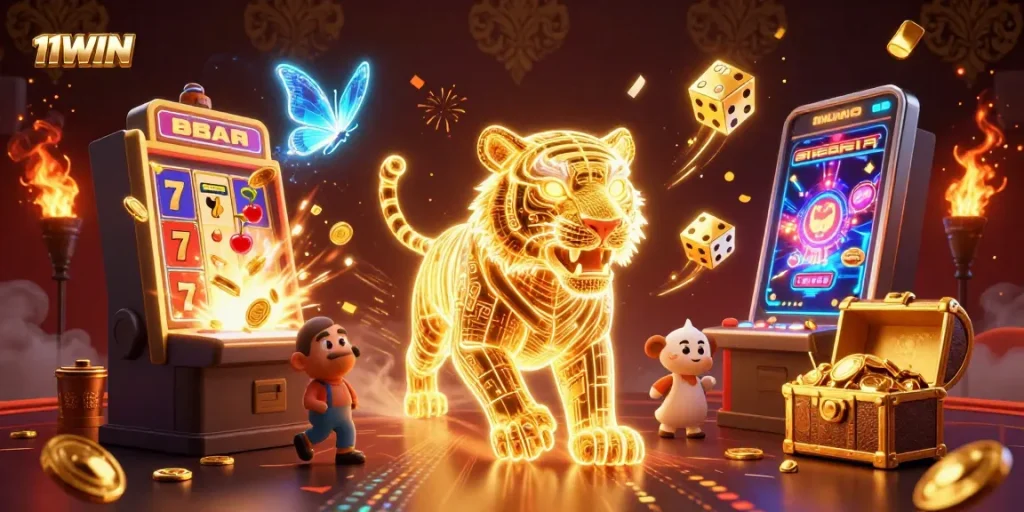 Experience vibrant play at 11WIN with dynamic casino gaming scenes and jackpot excitement.