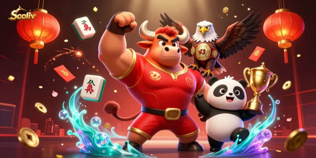 Socolive offers thrilling sports action with professional players lifting trophies in a vibrant, energetic scene.