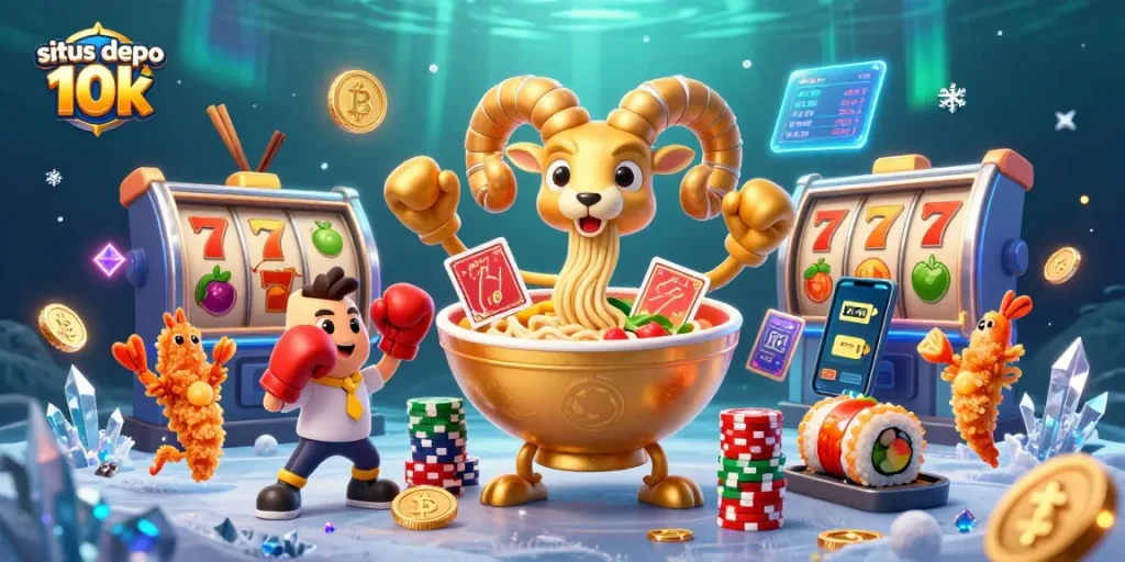 Experience exciting wins with situs depo 10k as vibrant characters engage in thrilling slot action!