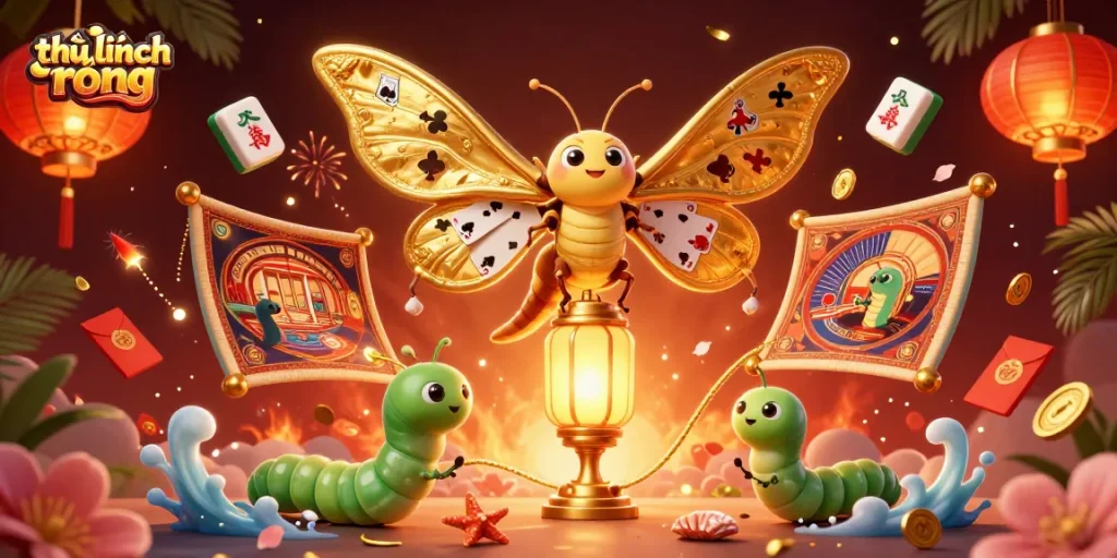 Engage in thrilling gameplay with thủ lĩnh rồng, featuring a vibrant casino scene with dynamic elements.