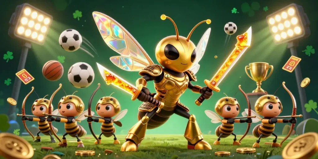 Bet on your luck with 11WIN in sports-inspired gameplay featuring vibrant characters and elements.