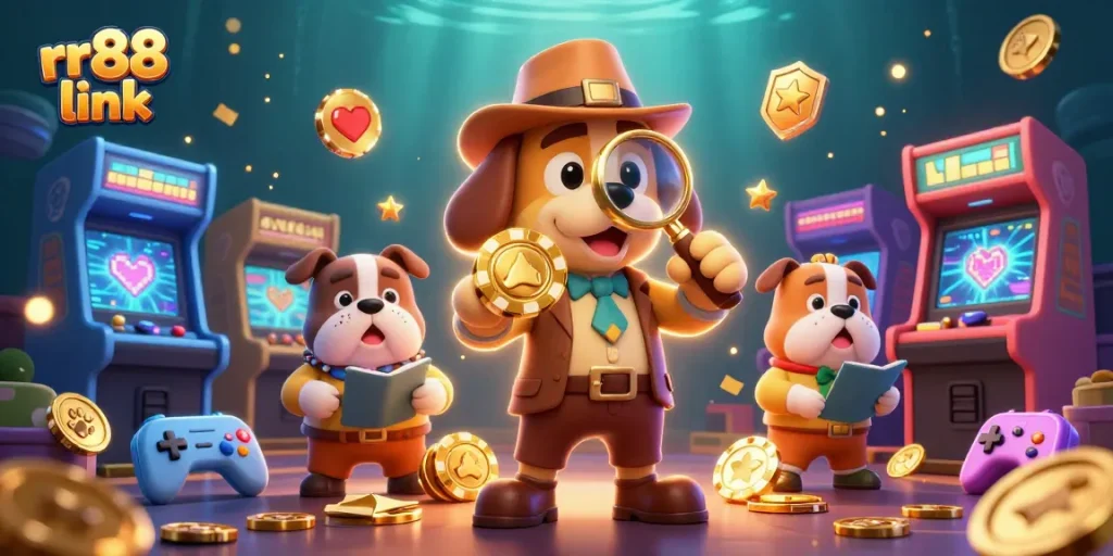 Join the adventure at rr88 link, uncovering poker treasures with whimsical cartoon characters.